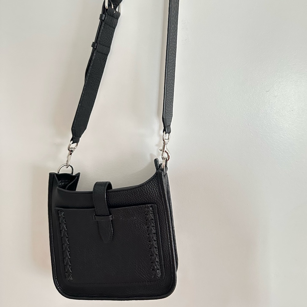 Rebecca Minkoff Black Pebbled Leather Crossbody